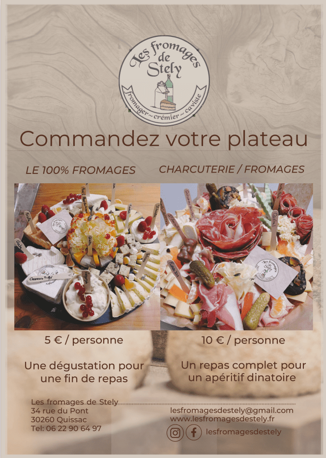 Flyer plateau fromage Stely